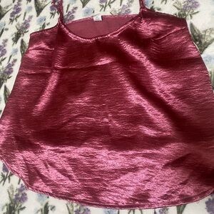 Old Navy Lustrous Pink Satin Blouse